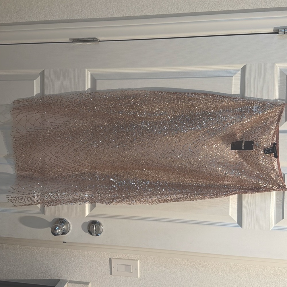 Forever 21 Gold Sequin Mini Skirt Cocktail